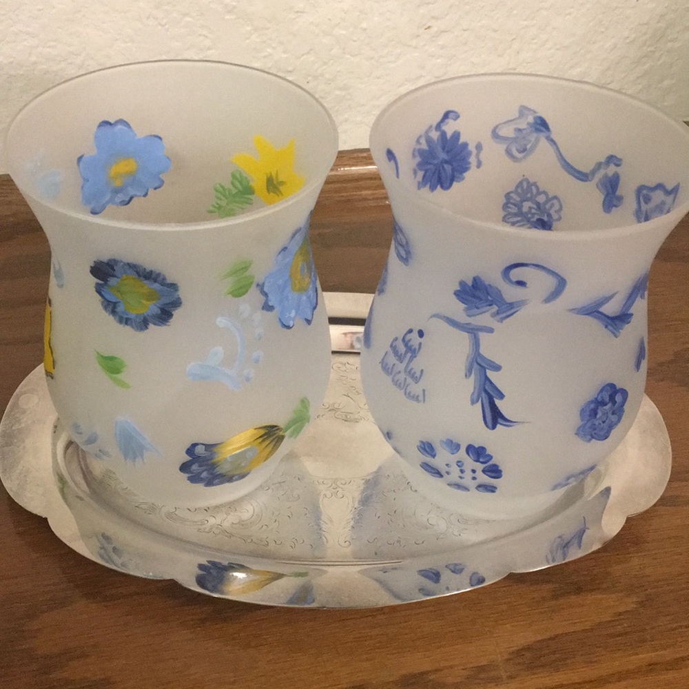 NWT “Hallmark” SET/2 CANDLE HOLDERS